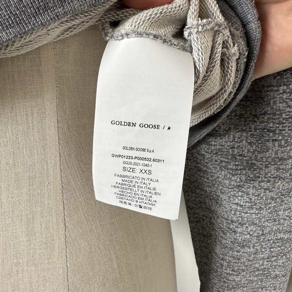 Golden Goose Sweatshirt Athena Melange Gold Star Crewneck - Picture 7 of 13